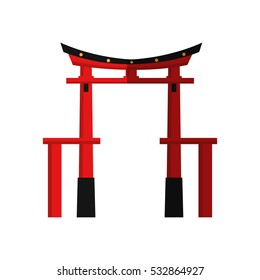 Isolated arch of china design