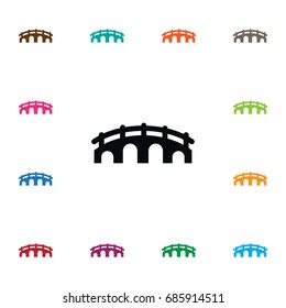 Isolated Arch Icon. Suspension Vector Element Can Be Used For Suspension, Bridge, Arch Design Concept.