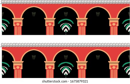 isolated Arch illustration vector art.