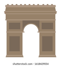 Isolated Arch of Triumph monument over a white background - Vector