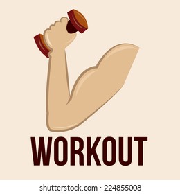 an isolated arm with muscles and text