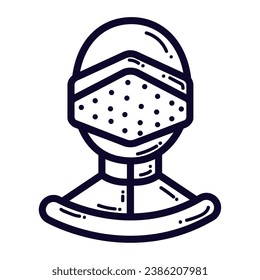 Isolated armor icon Royalty icon Vector