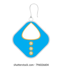 Isolated arring icon on a white background, vector illustrtation