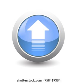 isolated arrow icon button on white background for transfer,upload or download applications service data and other,easy technology global system on cloud