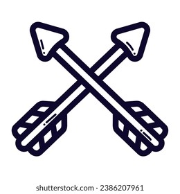 Isolated arrow icon Medieval weapon Vector