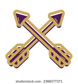 Isolated arrow icon Medieval weapon Vector