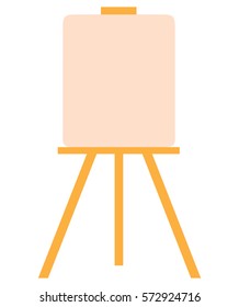 Isolated art canva on a white background, Vector illustration