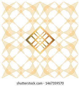 Isolated art deco background design