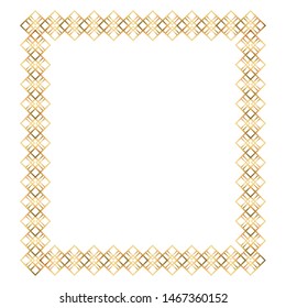 Isolated art deco frame design