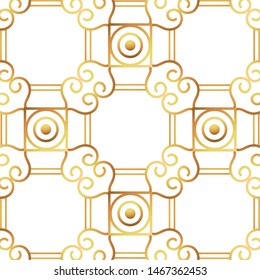 Isolated art deco shape design
