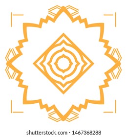 Isolated art deco shape design