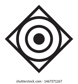 Isolated art deco shape design