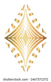 Isolated art deco shape design