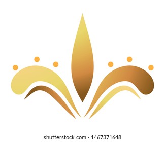 Isolated art deco shape design