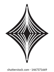 Isolated art deco shape design