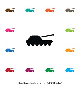 Isolated Artillery Icon. Warfare Vector Element Can Be Used For Artillery, Warfare, Troops Design Concept.