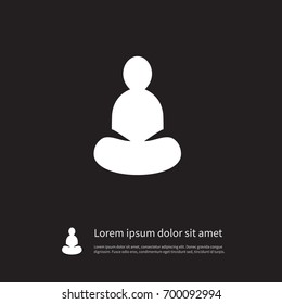 Isolated Asana Icon. Yoga Vector Element Can Be Used For Yoga, Meditation, Asana Design Concept.