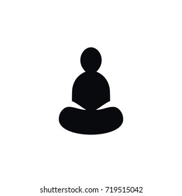 Isolated Asana Icon. Yoga Vector Element Can Be Used For Yoga, Meditation 