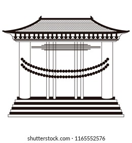 Isolated asian building icon. Vector illustration design