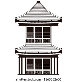 Isolated asian building icon. Vector illustration design