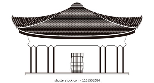 Isolated asian building icon. Vector illustration design