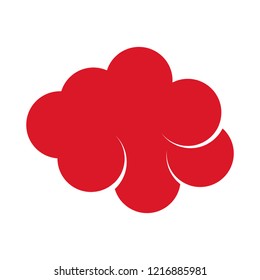 Isolated asian style cloud image. Vector illustration design