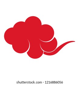 Isolated asian style cloud image. Vector illustration design