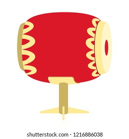 Isolated asian style drum image. Vector illustration design