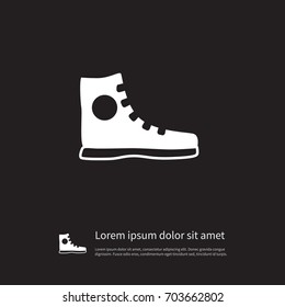 Isolated Athletic Shoe Icon. Sneakers Vector Element Can Be Used For Sneakers, Athletic, Shoe Design Concept.