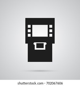 Isolated Atm Icon Symbol On Clean Background. Vector Terminal Element In Trendy Style.
