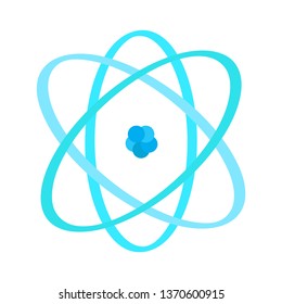 Isolated atom image. Chemical. Vector illustration design