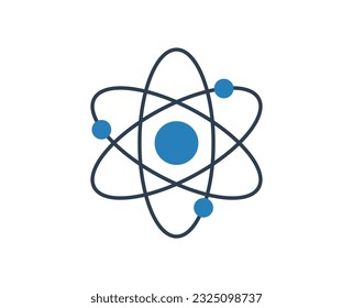 Isolated Atom Symbol. Graphic for Science Designs.

