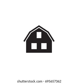 Isolated Attic Icon Symbol On Clean Background. Vector Loft Element In Trendy Style.