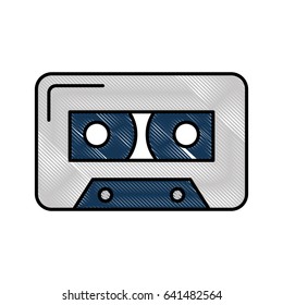 isolated audio cassette tape 