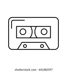 isolated audio cassette tape 