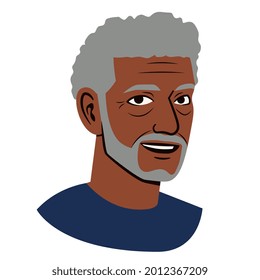 Isolated avatar of an afro american man Vector illustration