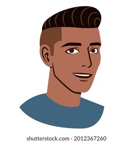 Isolated avatar of an afro american man Vector illustration