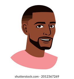 Isolated avatar of an afro american man Vector illustration