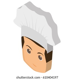 Isolated avatar of a baker, Vector illustration