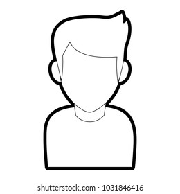 Isolated avatar boy design