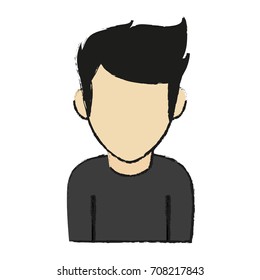 Isolated avatar boy design