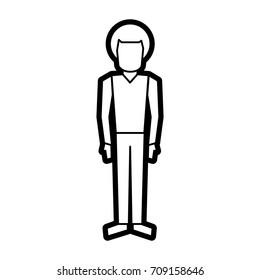 Isolated avatar boy design