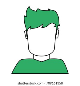 Isolated avatar boy design