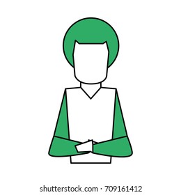Isolated avatar boy design