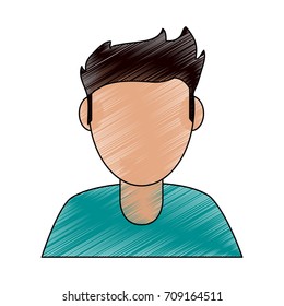 Isolated avatar boy design