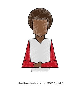 Isolated avatar boy design