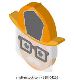 Isolated avatar of a fireman, Vector illustration