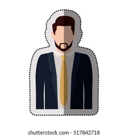 Isolated avatar man design