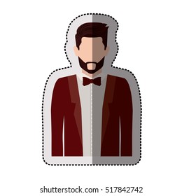 Isolated avatar man design