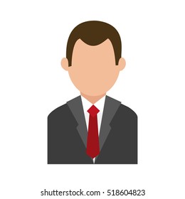 Isolated avatar man design